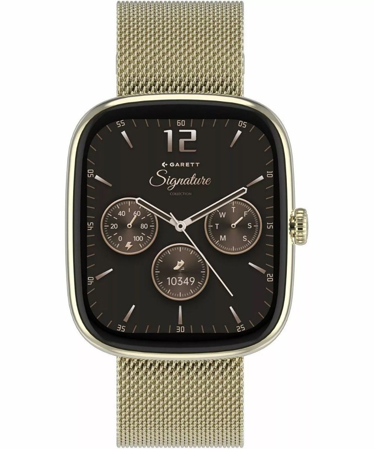 Zegarek Garett  folow złoty mesh.jpg